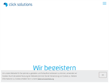 Tablet Screenshot of click-solutions.de